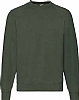 Sudadera Manga Ranglan Fruit of the Loom - Color Bottle Green