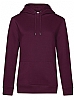 Sudadera Queen Capucha Mujer B&C - Color Dark cherry