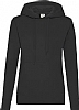 Sudadera Fruit of the Loom Capucha Mujer - Color Black