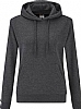 Sudadera Fruit of the Loom Capucha Mujer - Color Dark Heater Grey