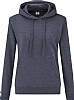 Sudadera Fruit of the Loom Capucha Mujer - Color Vintage Heather Navy