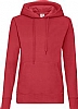 Sudadera Fruit of the Loom Capucha Mujer - Color Red
