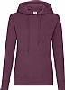 Sudadera Fruit of the Loom Capucha Mujer - Color Burgundy