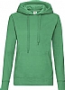 Sudadera Fruit of the Loom Capucha Mujer - Color Kelly Green