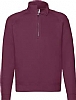 Sudadera Media Cremallera Fruit of the Loom - Color Burgundy