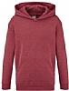 Sudadera Infantil con Capucha Fruit of the Loom - Color Vintage Heather Red