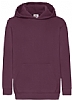 Sudadera Infantil con Capucha Fruit of the Loom - Color Burgundy