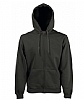 Sudadera Capucha Cremallera Fruit of the Loom - Color Carbon