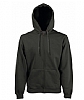 Sudadera Capucha Cremallera Fruit of the Loom - Color Carbon