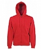 Sudadera Infantil Capucha Cremallera Fruit of the Loom - Color Rojo