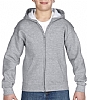 Sudadera Infantil Capucha Cremallera Heavy Blend Gildan - Color Sport Grey