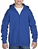 Sudadera Infantil Capucha Cremallera Heavy Blend Gildan - Color Royal