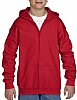 Sudadera Infantil Capucha Cremallera Heavy Blend Gildan - Color Red