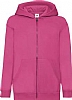 Sudadera Infantil Capucha Classic Fruit Of The Loom - Color Fucsia