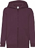 Sudadera Infantil Capucha Classic Fruit Of The Loom - Color Burgundy