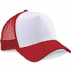 Gorra 5 Paneles Beechfield - Color Classic Red / White