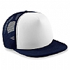 Gorra Plana Barata Infantil Beechfield - Color Marino/Blanco