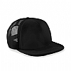 Gorra Plana Barata Vintage Beechfield - Color Negro/Negro