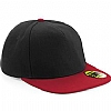 Gorras Planas Baratas Beechfield - Color Black / Classic Red