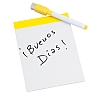 Pizarra magnetica personalizada 10,5x30  - Color Amarillo