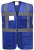 Chaleco Reflectante Seguridad Fluo Yoko - Color Azul Royal