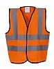 Chaleco Seguridad Fluor Infantil  - Color Naranja Fluor