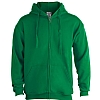 Sudadera Adulto Capucha y Cremallera Keya 280gr - Color Verde