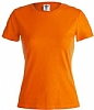 Camiseta Mujer Color 150gr Keya - Color Naranja