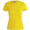 Camiseta Mujer Color Keya 180gr - Color Amarillo