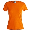 Camiseta Mujer Color Keya 180gr - Color Naranja