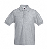 Polo Infantil Fruit Of The Loom - Color Gris Jaspeado