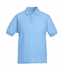 Polo Infantil Fruit Of The Loom - Color Azul Cielo