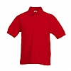 Polo Infantil Fruit Of The Loom - Color Rojo