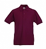 Polo Infantil Fruit Of The Loom - Color Burdeos