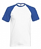 Camiseta Baseball Fruit of the Loom - Color Blanco / Royal