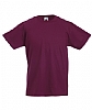 Camiseta Valueweight Infantil Color - Color Burdeos