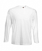 Camiseta Value Weight Manga Larga Fruit of the Loom - Color Blanco