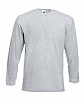 Camiseta Value Weight Manga Larga Fruit of the Loom - Color Gris Jaspeado