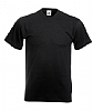 Camiseta Cuello Pico Fruit of the Loom - Color Negro