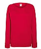 Sudadera Ranglan Ligera de Mujer Fruit of the Loom - Color Rojo