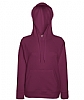 Sudadera Mujer con Capucha Ligera Entallada Fruit - Color Granate