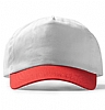 Gorra 5 Paneles Freya Roly - Color Blanco/Rojo