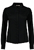 Camisa Cuello Mandarin Mujer Entallada - Color Negro
