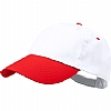 Gorra Sport  Makito - Color Blanco/Rojo