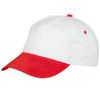 Gorra para Manifestaciones Makito Sport - Color Blanco/ Rojo 125