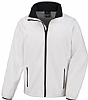 Chaqueta Softshell Printable Hombre Result - Color Blanco/Negro