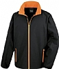 Chaqueta Softshell Printable Hombre Result - Color Negro/Naranja