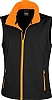 Chaleco Softshell Mujer Printable Result - Color Black / Orange