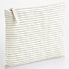 Estuche Algodon Organico Rayas L - Color Grey Stripe