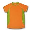 Camiseta Tecnica Hombre Arabia Kiasso - Color Naranja Flúor / Verde Fúor